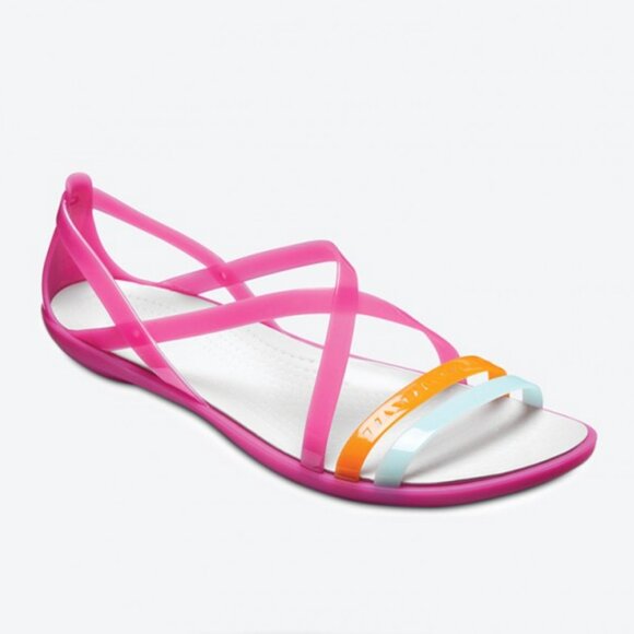 NWT Crocs Isabella Cut Strappy Colorful Sandal Size 8 - Picture 1 of 7